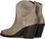 VIA VAI Mara Denver Sierra Roccia Beige Suede Enkellaars met hak Dames - Thumbnail 3