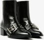 Via Vai Rose Camden Enkellaarsjes Zwart Leer Black Dames - Thumbnail 2