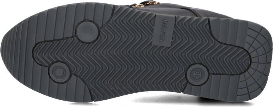 VIA VAI Zwarte Lage Sneakers Nora Sade