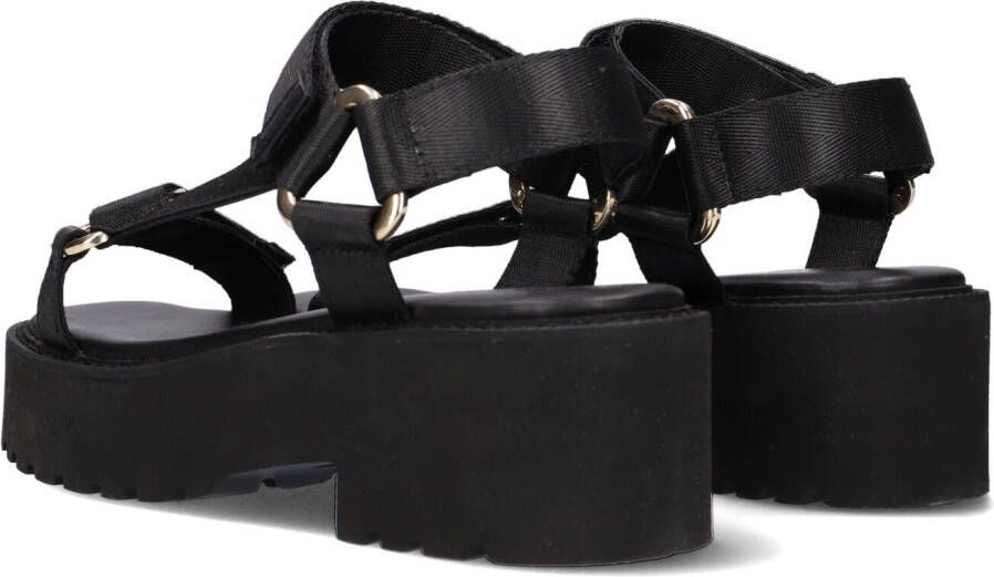 VIA VAI Zwarte Sandalen Teddy Bloom