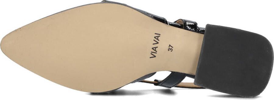 VIA VAI Zwarte Slippers Jazz Tammi