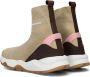 Bruin Tinten Gina Hoge sneakers Meisjes Beige - Thumbnail 3