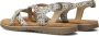 VINGINO Coco leren sandalen met dierenprint wit zwart Meisjes Leer Dierenprint 32 - Thumbnail 7