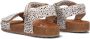 VINGINO Tavi leren sandalen met dierenprint wit zwart Leer Dierenprint 27 - Thumbnail 4