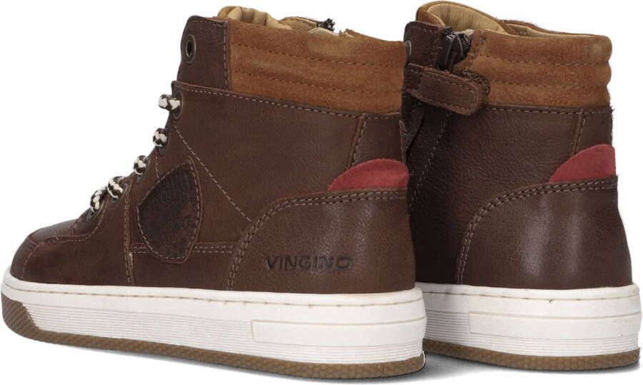 Vingino Bruine Hoge Sneaker Sil Mid