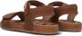 VINGINO Xavi leren sandalen bruin Leer Effen 27 - Thumbnail 5