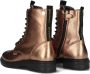 Vingino Julia Veterboots Laarzen Met Veters Meisjes Goud - Thumbnail 4