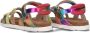 Vingino VIN825412-998 Meisjes Platte Sandalen Multicolor Leer Klittenband - Thumbnail 5