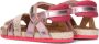 Vingino Vienna leren sandalen met panterprint roze roségoud - Thumbnail 9