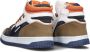 VINGINO Max Mid leren sneakers blauw beige Jongens Leer Meerkleurig 36 - Thumbnail 5