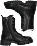 Vingino VIN825581-589 Meisjes Biker Boots Zwart Leer Veters - Thumbnail 8