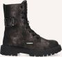Vingino VIN825590-791 Meisjes Biker Boots Multicolor Leer Veters - Thumbnail 3