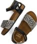 Vingino Floor leren sandalen panterprint zwart - Thumbnail 6