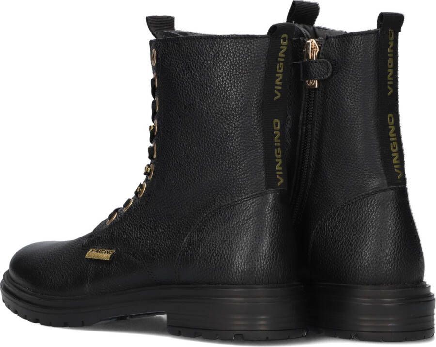 Vingino Julia Veterboots Laarzen Met Veters Meisjes Kids Zwart - Foto 3