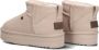 Warmbat Durack Plateau Vachtlaarzen Warme Laarzen Dames Beige - Thumbnail 4