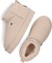 Warmbat Durack Plateau Vachtlaarzen Warme Laarzen Dames Beige - Thumbnail 6