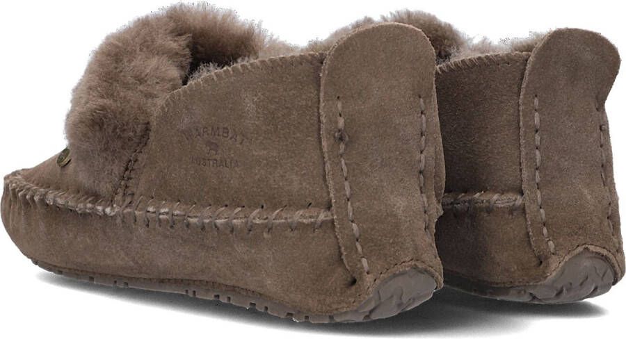 Warmbat Taupe Pantoffels Barrine