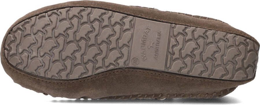 Warmbat Taupe Pantoffels Barrine