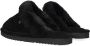 Warmbat Pantoffels Dames Sloffen Instappers Wol Harde zool Open hiel Lismore Zwart - Thumbnail 4
