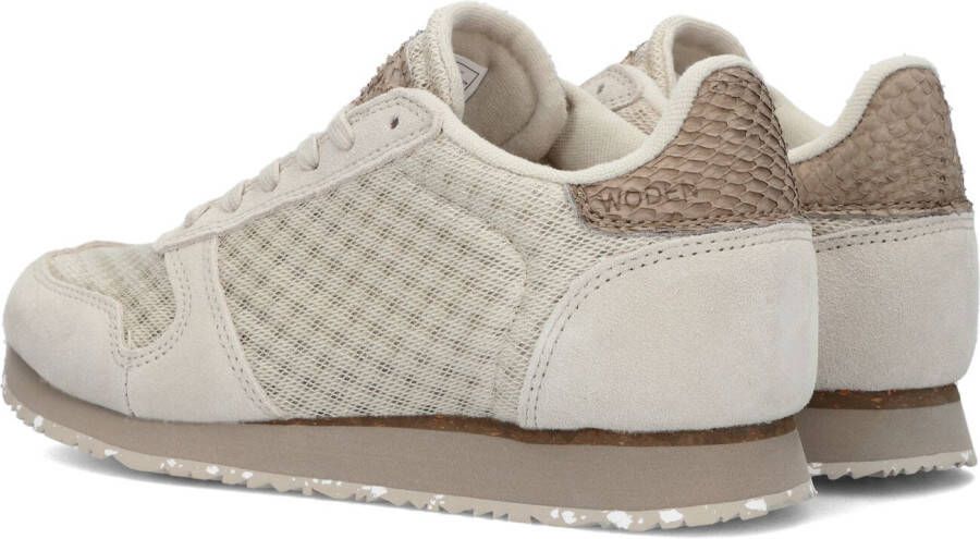 Woden Beige Lage Sneakers Ydun Suede Mesh Ii