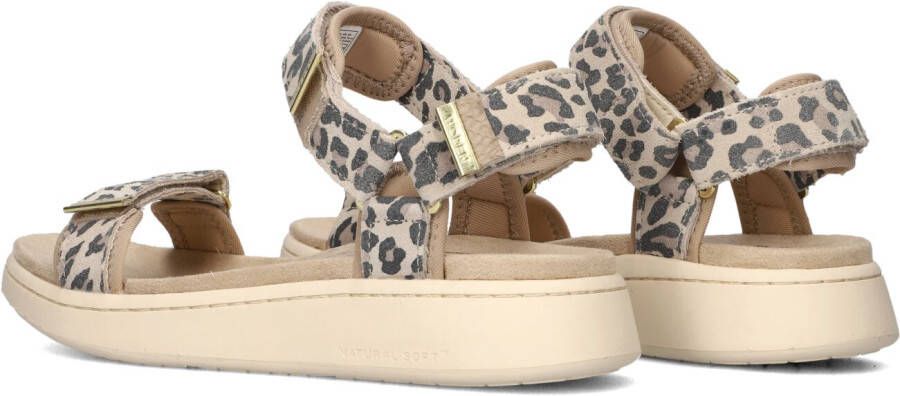 WODEN Beige Sandalen Line Suede