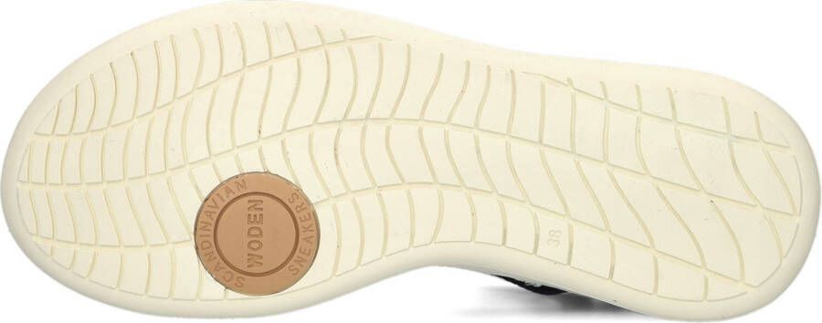 WODEN Blauwe Sandalen Line
