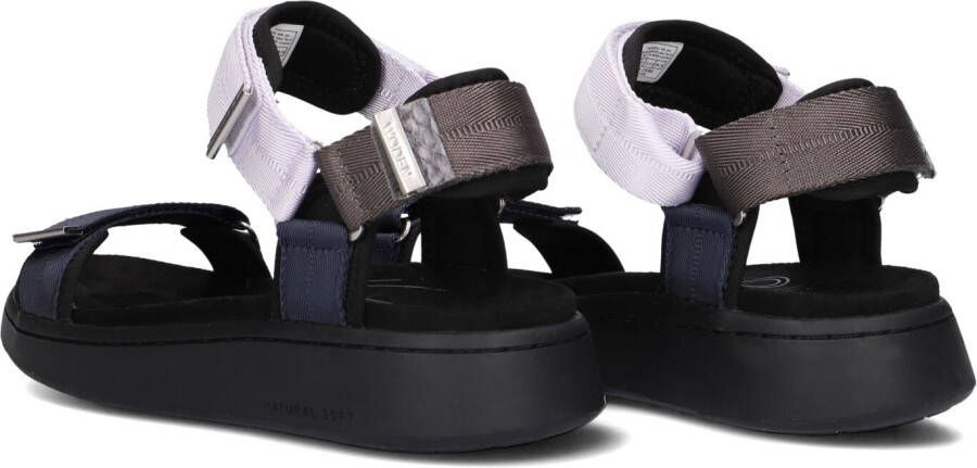 WODEN Blauwe Sandalen Line