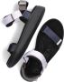 Woden Comfortabele textielsandaal met leren details Multicolor Dames - Thumbnail 6