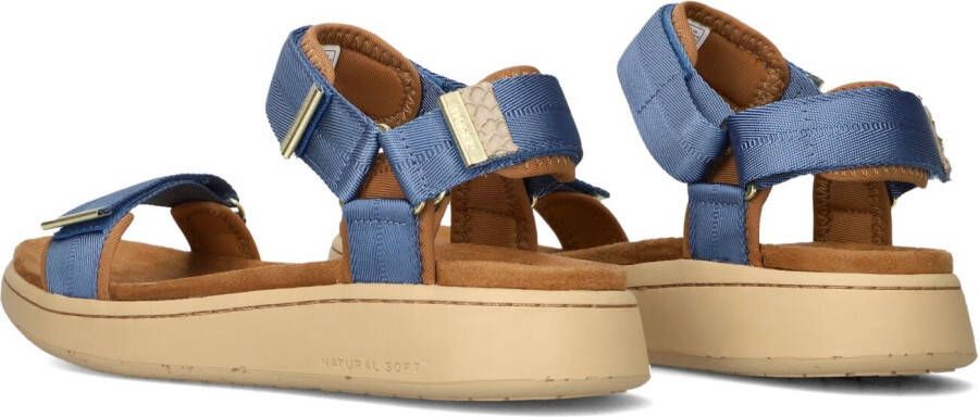 WODEN Blauwe Sandalen Line
