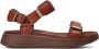 Woden Line Fish Sandalen Dames Bruin - Thumbnail 3