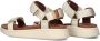 Woden Stijlvolle en comfortabele Line sandaal met verstelbare bandjes en leren details Beige Dames - Thumbnail 5