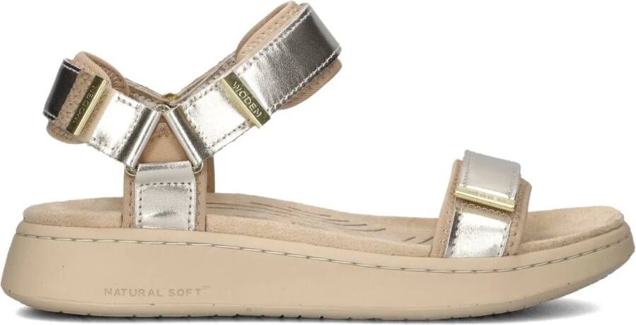 WODEN Gouden Sandalen Line Heritage