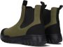 Woden Magda Track Waterproof Chelsea boots Enkellaarsjes Dames Groen - Thumbnail 4