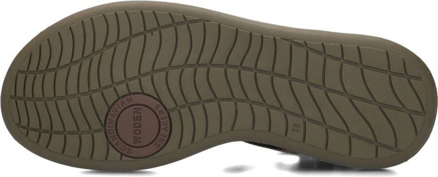 WODEN Groene Sandalen Line