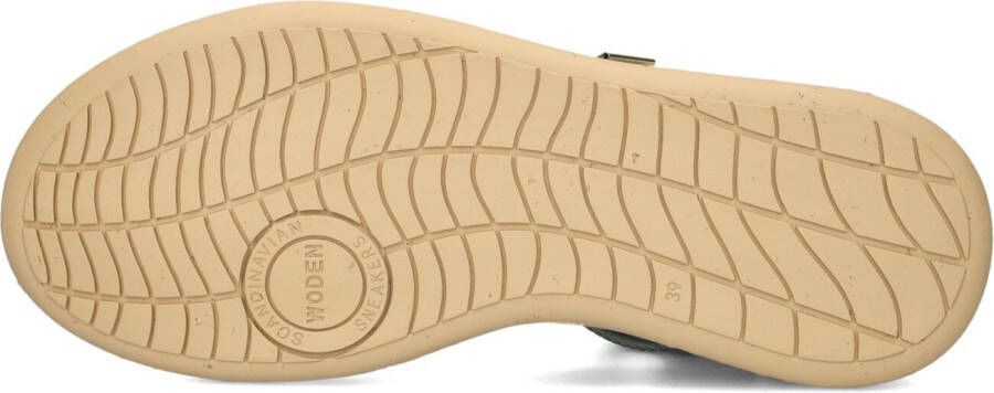 WODEN Groene Sandalen Line