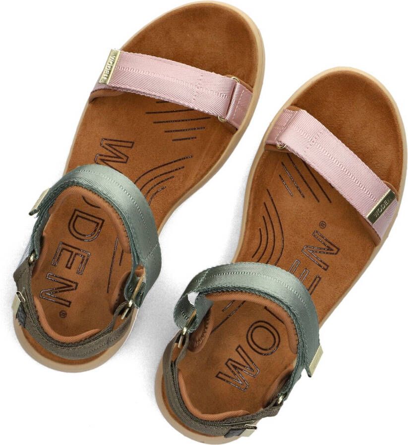 WODEN Groene Sandalen Line