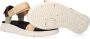 Woden Comfortabele Textielsandaal met Leren Details Multicolor Dames - Thumbnail 6