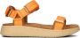 Woden Stijlvolle en Comfortabele Line Sandaal met Verstelbare Bandjes Orange Dames - Thumbnail 7