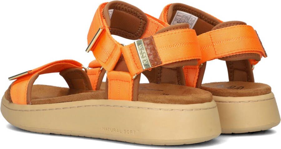 WODEN Oranje Sandalen Line