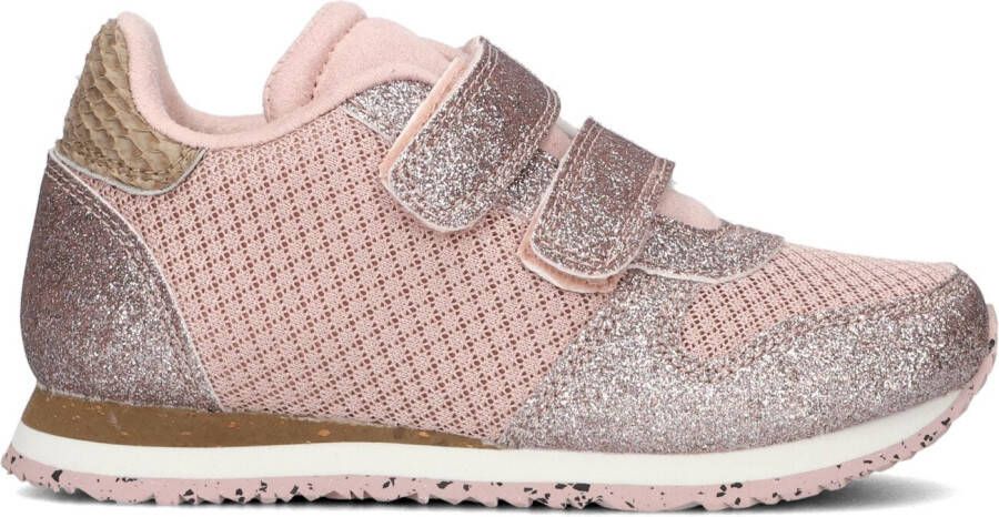 Woden Roze Lage Sneakers Ydun Glitter Ii Kids