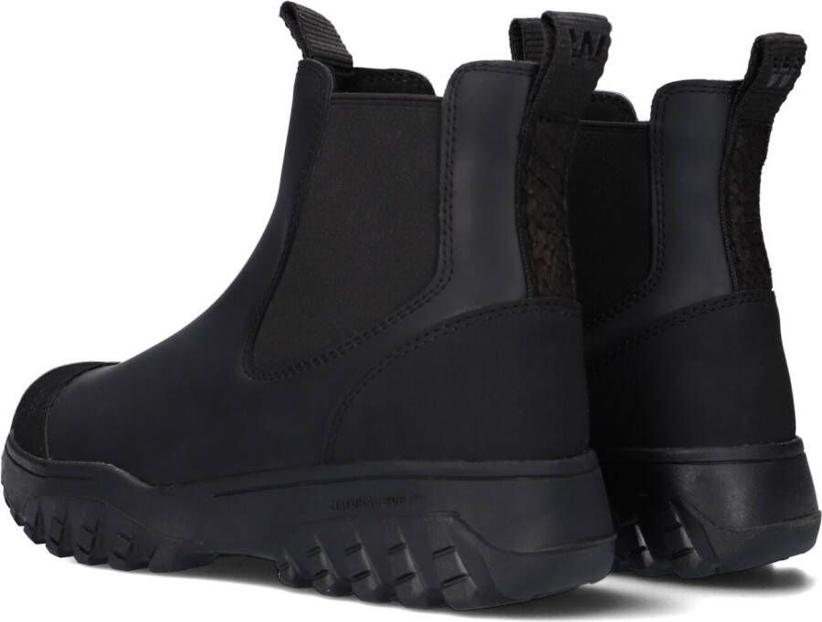 Woden Zwarte Chelsea Boots Magda Track Waterproof
