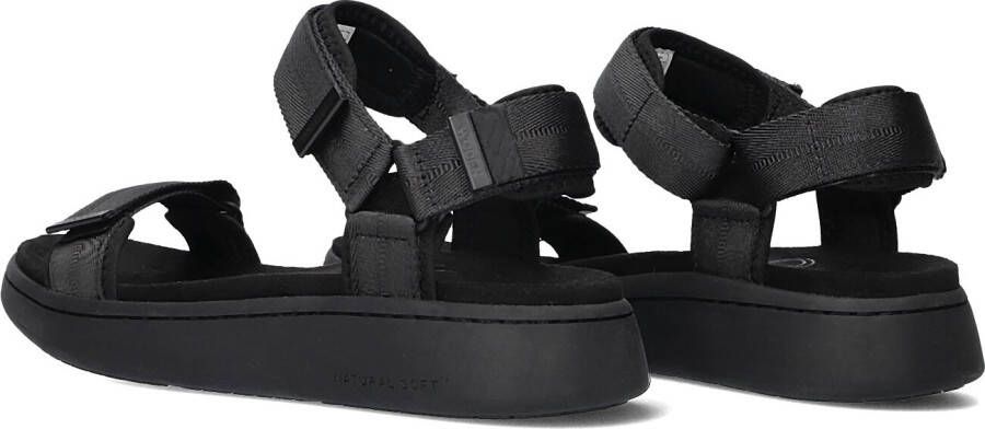 WODEN Zwarte Sandalen Line