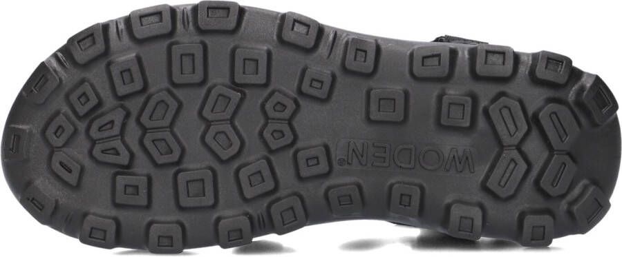 WODEN Zwarte Sandalen Sandie