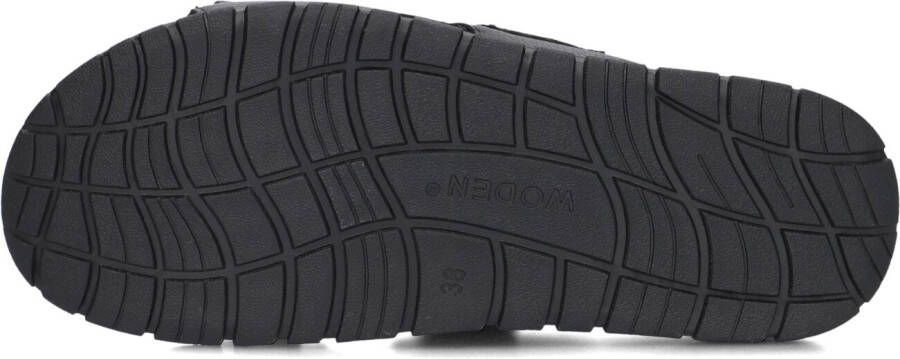 WODEN Zwarte Slippers Lisa