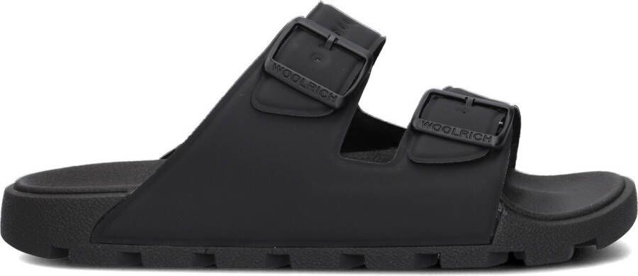 Woolrich Zwarte Slippers Sandalo Donna