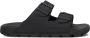Woolrich Zwarte Gesp Leren Sandalen Black Dames - Thumbnail 3