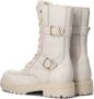 Bruin Tinten Karlie Veterboots Laarzen Met Veters Meisjes Beige - Thumbnail 3