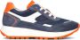 Wysh Willard Lage sneakers Leren Sneaker Jongens Kids Blauw - Thumbnail 2