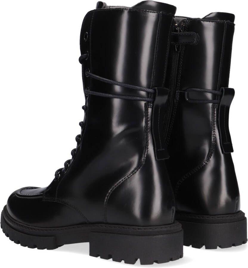 Wysh Dixie Veterboots Laarzen Met Veters Meisjes Zwart - Foto 3