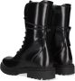 Wysh Dixie Veterboots Laarzen Met Veters Meisjes Zwart - Thumbnail 3